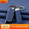 Interior Mouldings Car Zinc Alloy Leather Key Case Cover for Great Wall Haval H6 2024 H9 2025 H2 M6 Cool Dog Plus Owl Dragon MAX