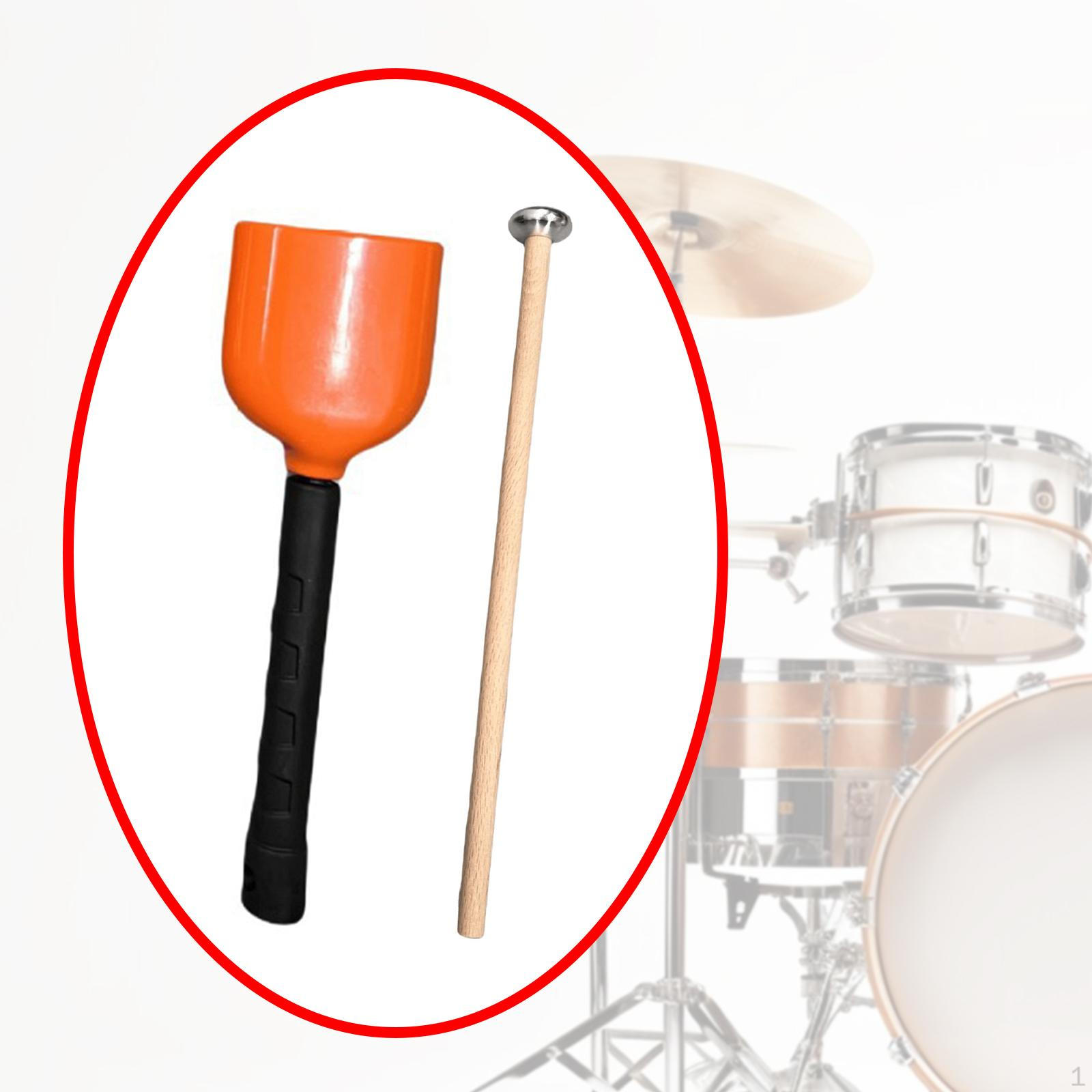 

и Mallet Cowbell Профессиональный музыкальный колокольчик для концертов, спортивных мероприятий Yellow S