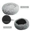 50cm Round Pet Bed for Large Dog Bed Super Soft Cat Bed Long Plush Dog House for Medium Dog House Winter Warm Sleeping Mats
