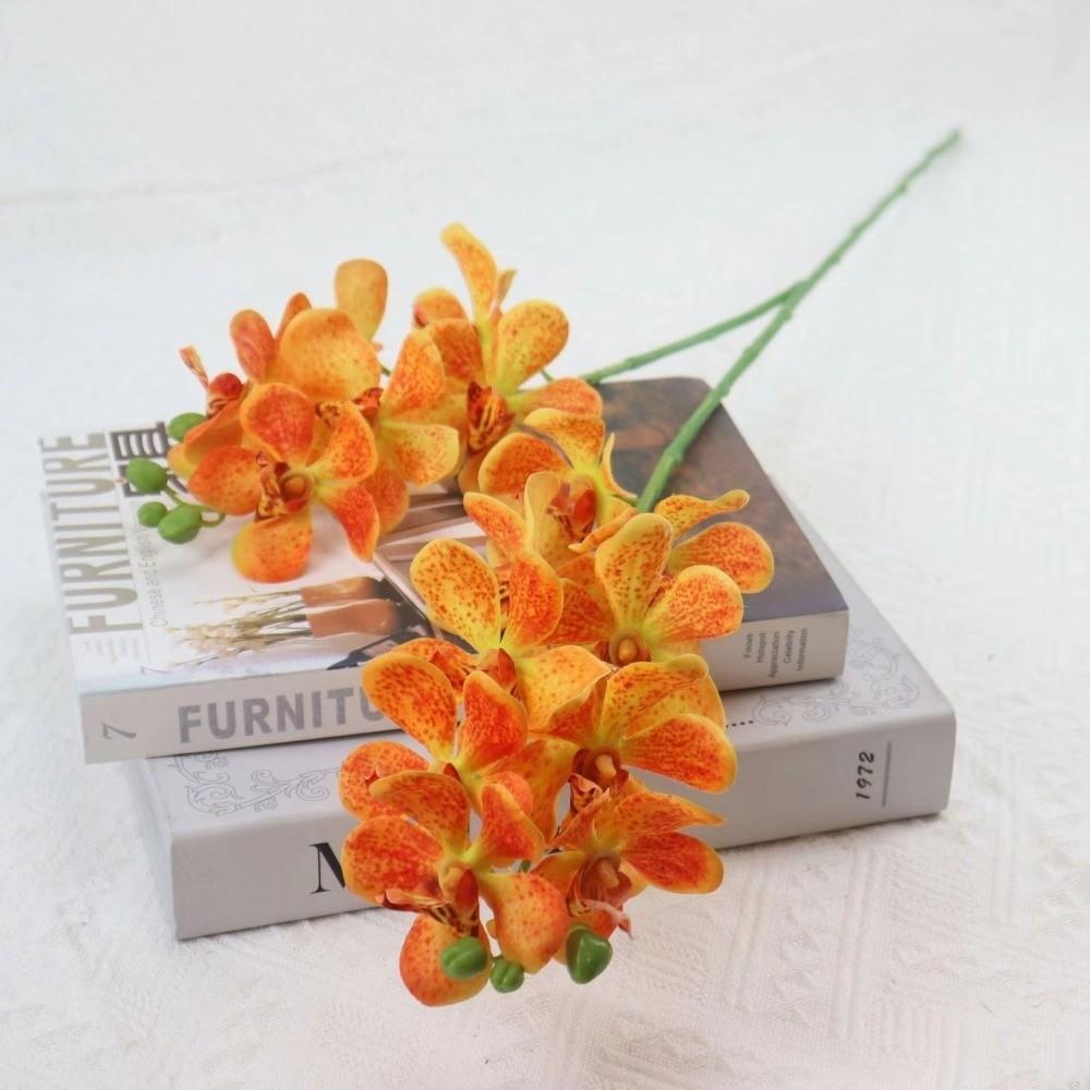 Long Branch Artificial Phalaenopsis 86cm Vanda Flower 3D Fake Flower  Art Accessories