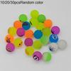 10PCS Halloween Luminous Marbles - Grotesque Pumpkin and Bat Designs, Durable Rubber Party Gifts, Play Designs, Safe Play