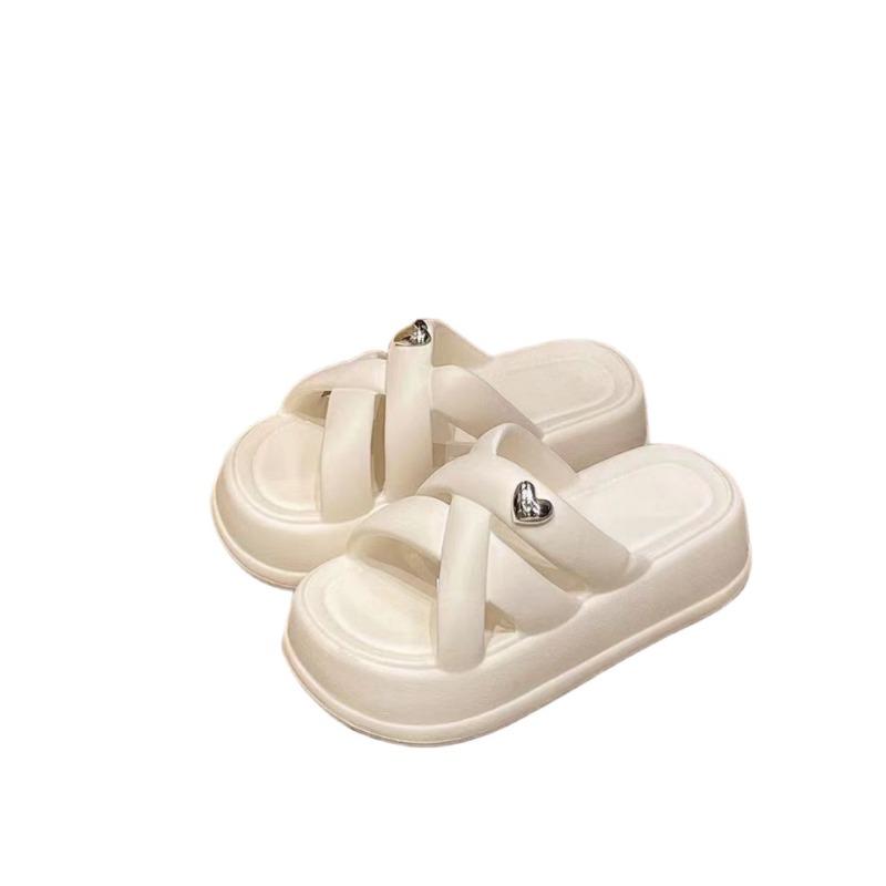 Fashion Women Sandalias Mujer Summer Fairy Style 2024 New Fashion Student Platform Roman Lady Sands Flat Shoes Cute Slippers