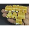 Natural Yellow Lace Agate Matched Pair Mix Cabochon Gemstone 7 Pair Lot C-3979