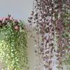 Wandering Jew Simulated Leaf Vine for Wedding Wall Decor