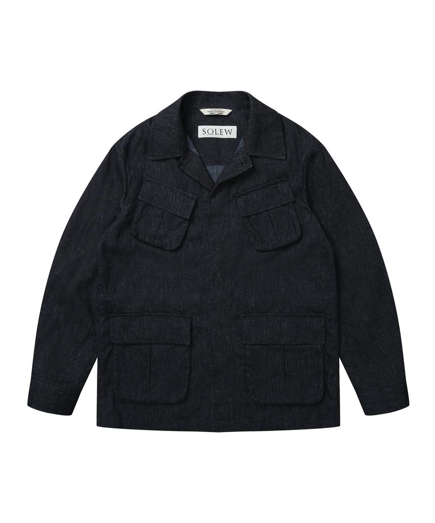 Solew Fatigue Jacket_Navy