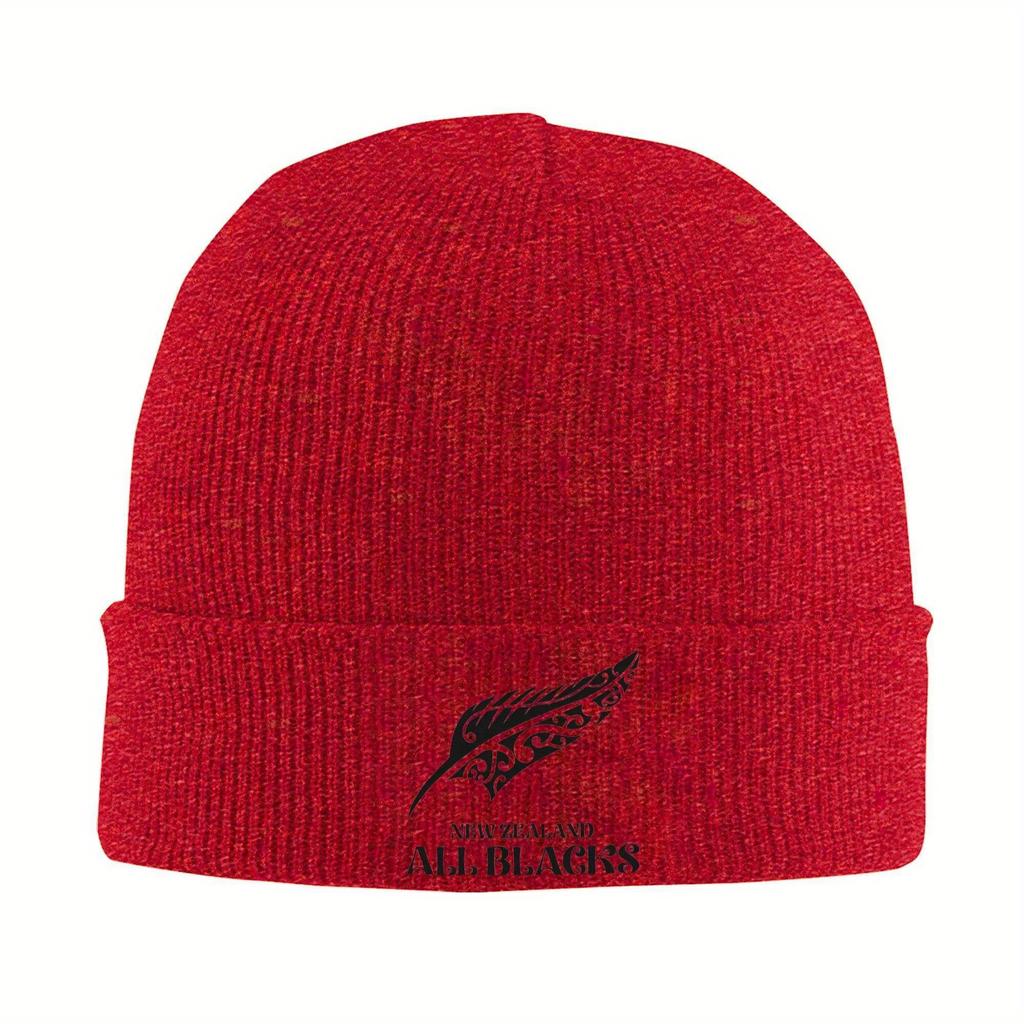 Australia New Zealand All Blacks Knitted Hat Autumn Winter Beanie Warm Rugby Ball Caps Men Women Acrylic Hip Hop Skullcap