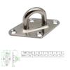 High Reliability Stable Characteristics Diamond Eyeplate Boat Accessories Accessories Attachment Boat Deck Stainless Steel
