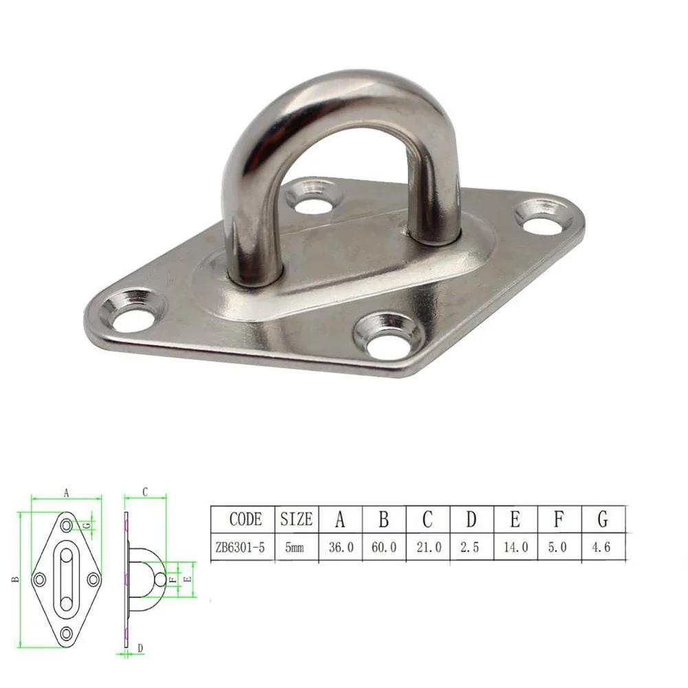 High Reliability Stable Characteristics Diamond Eyeplate Boat Accessories Accessories Attachment Boat Deck Stainless Steel