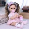 55cm Realistic Reborn Girl Doll Full Silicone Vinyl Realistic Princess Babies Dolls Kids Christmas Halloween Decoration Gifts