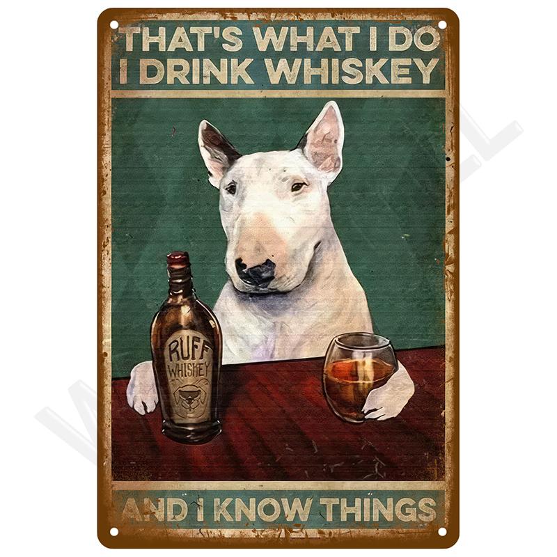 VintageMetalBarSign Metal Signs - Vintage Metal Plates Posters, Retro Wall Art Tin Sign, Bar/Mancave Luxury Home Decor Item