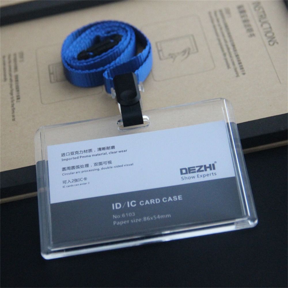 Work Identity Business Card Holder Adjustable Name Card Cover Badge Cards ID Card Holder  Women Men