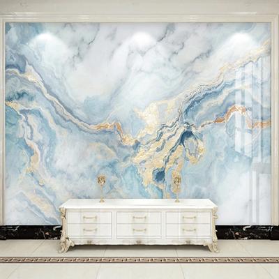 Papel de parede de mármore azul 3d, decoração de luxo para casa, murais, sala de estar, tv, sofá, quarto, murais de parede de mármore, papel de parede