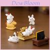 Cute Cartoon Animal Resin Miniature Decorations Adorable Garden Ornaments