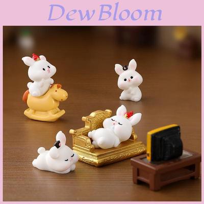 Cute Cartoon Animal Resin Miniature Decorations Adorable Garden Ornaments