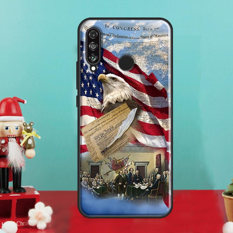 Flag American USA Flag For Huawei Nova 7i 8i 11i 12i 12s 9 10 SE Y90 Y60 Y70 Y72 Y61 Y91 P30 P40 Lite P60 Pro Case
