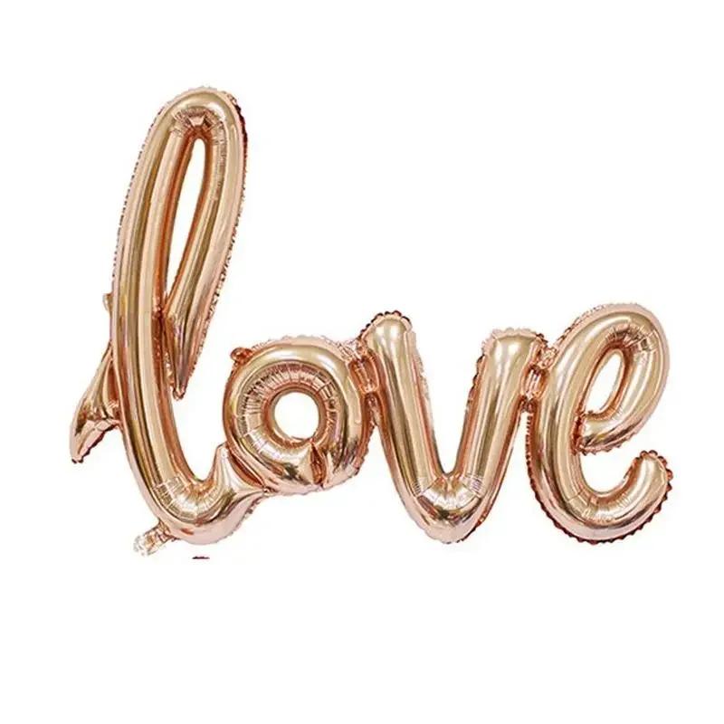 43 Inch Letter LOVE Foil Balloon Anniversary Wedding Valentines Birthday Party Decoration Letters Foil Balloons
