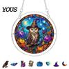 Halloween Party Decor Acrylic Puzzle Suncatcher, 7.87 Inch Sun Catcher Window Suncatcher Hanging Ornament, Ideal for Gifting and Home Festive