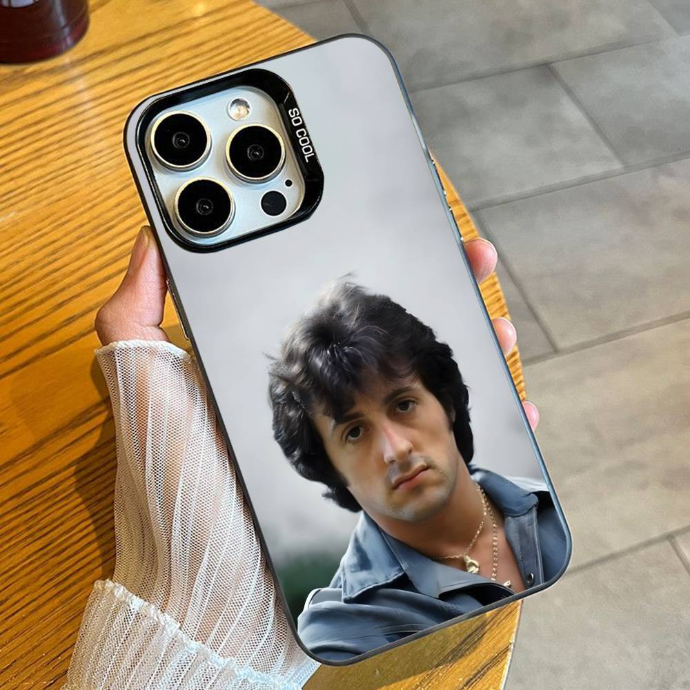

Tough Guy Stallone Actor Phone Case For iPhone 16 17 15 14 12 13 Pro Max Black Candy Matte Shockproof Cover iPhone13PRO