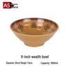Gannian A5 Melamine Noodle Bowl - 8 Inch Lucky Pattern