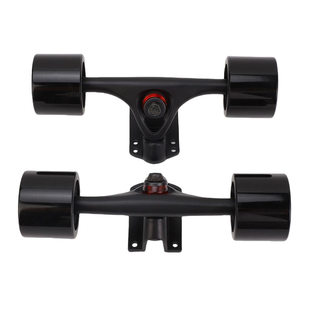 2pcs 7 Inch Skateboard Trucks with Wheels 65x51mm Longboard Trucks Wheels Combo Set Aluminum Alloy