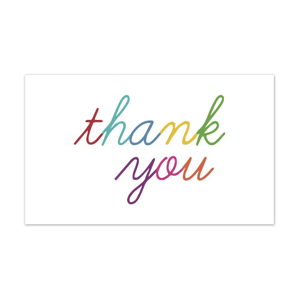 Pink Thank You Gift Card Tags for Packaging Decoration