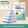 Durable Large Drawstring Trash Bags for Kitchen, Living Room & Office - Tear-Resistant, Thick, Hand-Held Plastic