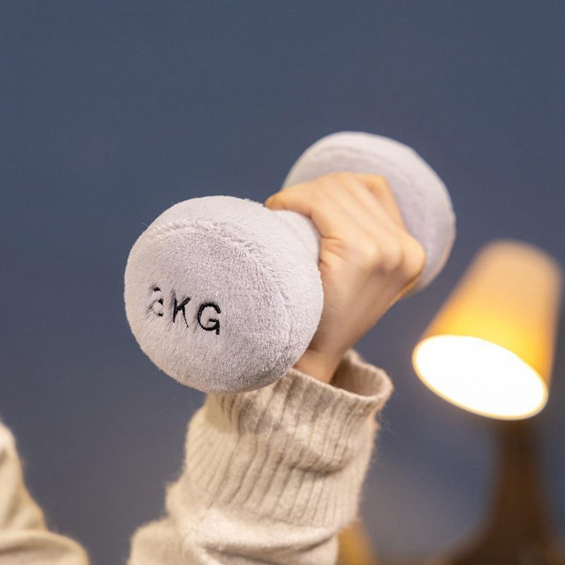 Fun Dumbbells Kettlebells Plush Toys Doll Pendant Gym Activity Gifts Small Ornaments for Boys' Birthday Gifts