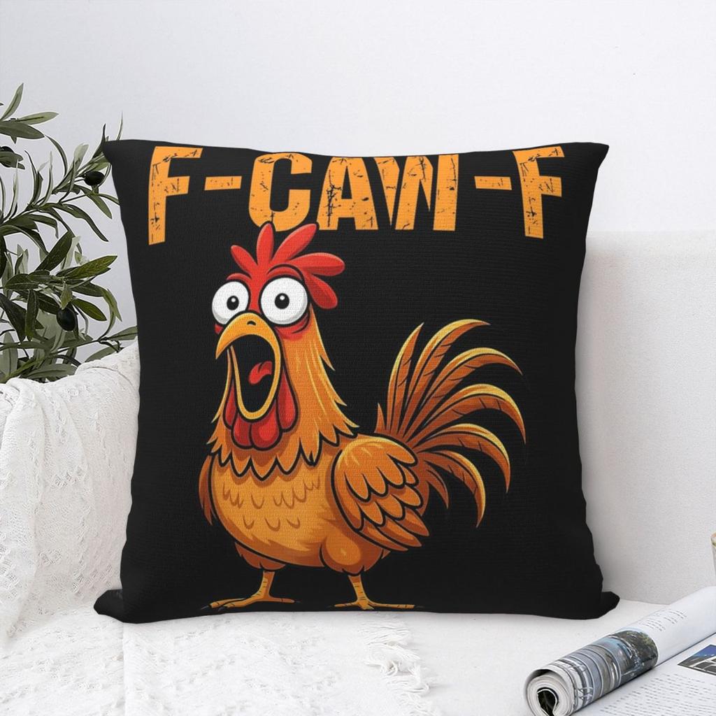 New Style Bed Funny F-Caw-F Chicken FCAWFDecoration Pillowcases Merch Pillow Covers Square Multiple Sizes