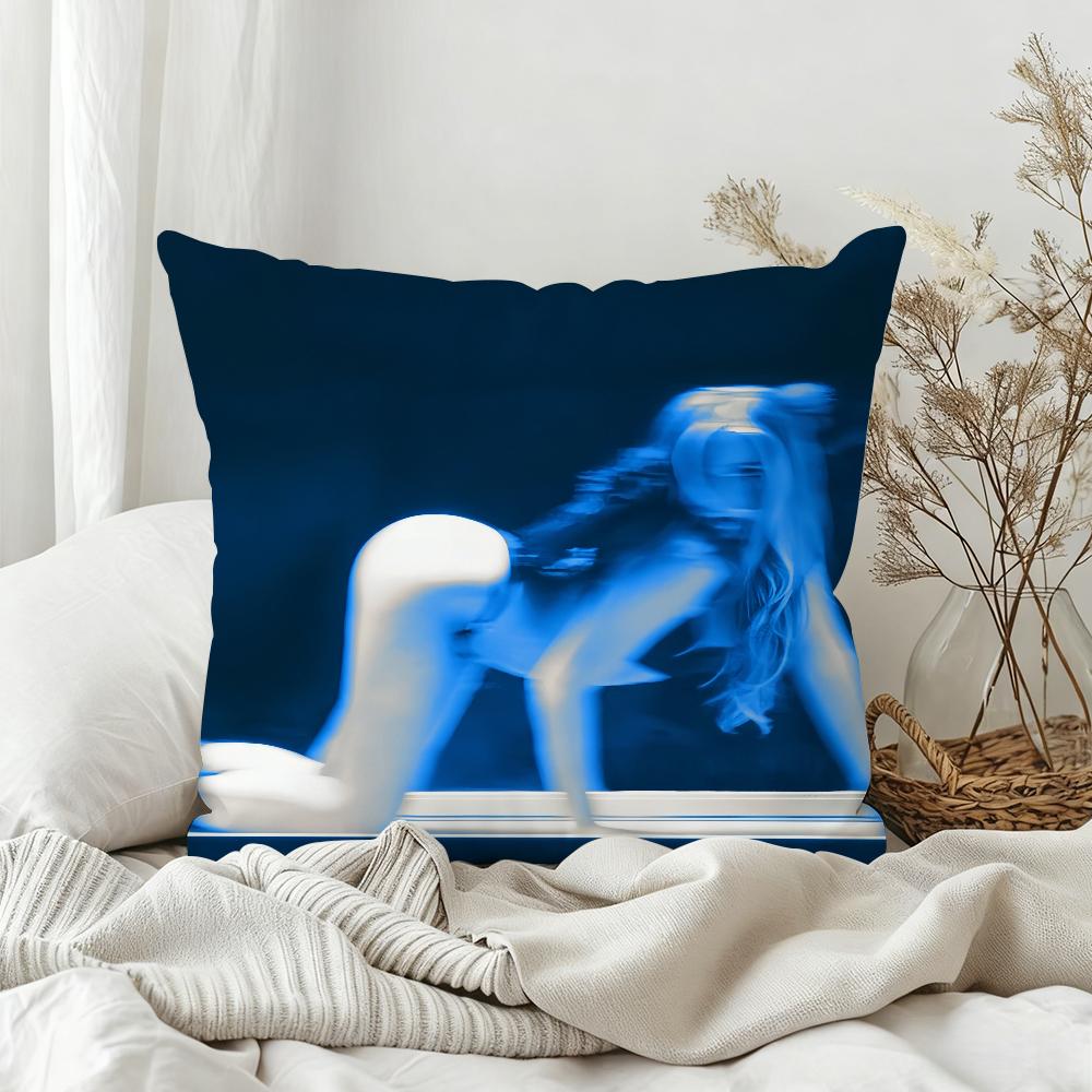 Hot Singer Tate McRae So Close To What Pillow Case Bedroom Sofa Living Room Backrest Decoration Square Cushion Nap Time