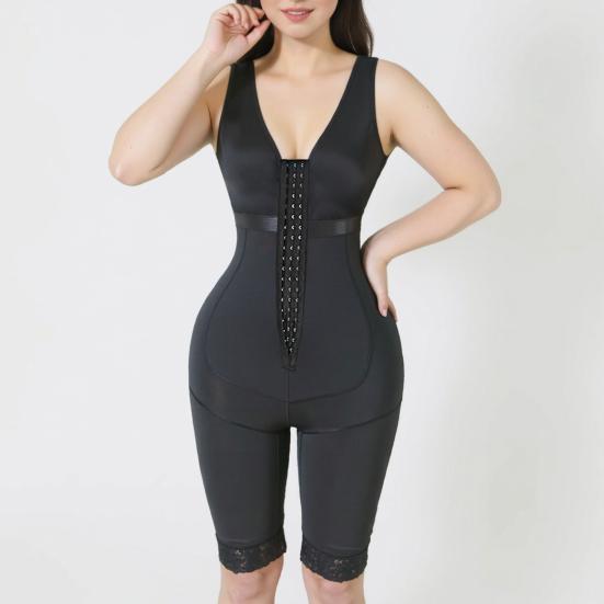 Tummy Control Shapewear Hip Lifting Body Shaper Front-Clasp Bodysuit Shaper Postpartum Control Belt Adjustable Waist Trainer