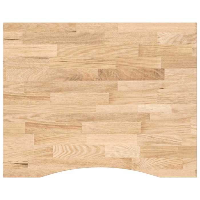 VidaXL Untreated Solid Oak Rectangular Desktop, Kitchen Worktop, Worktop 4009016
