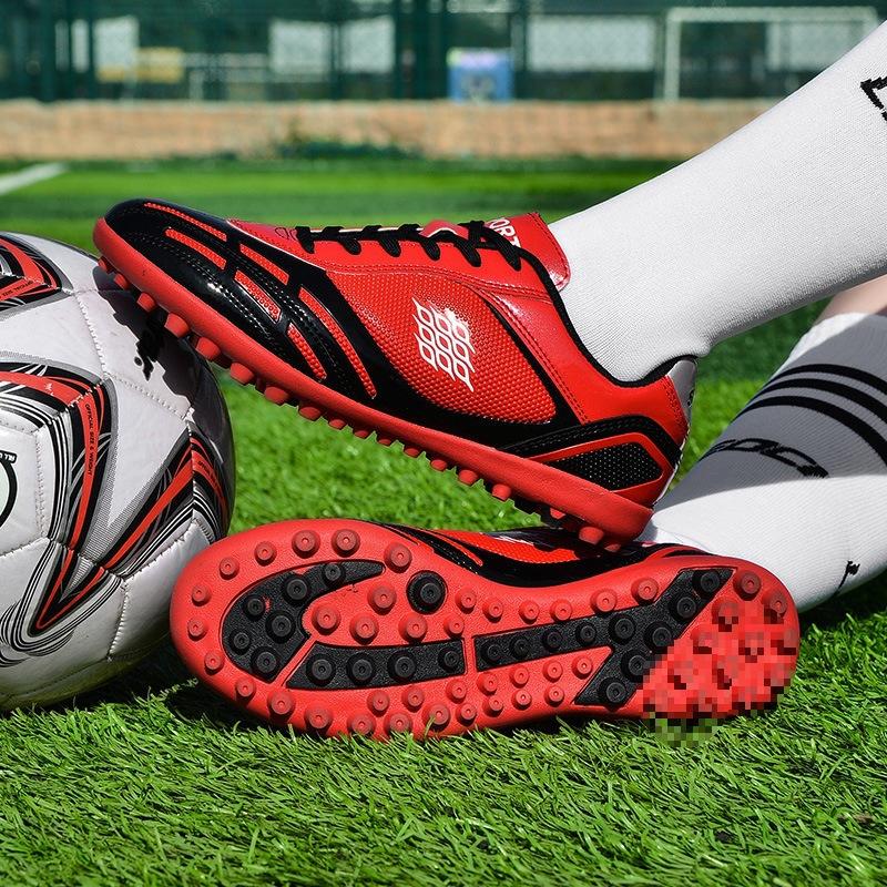 Children's leather feet women's nail shoes new youth football shoes male students broken training artificial turf price