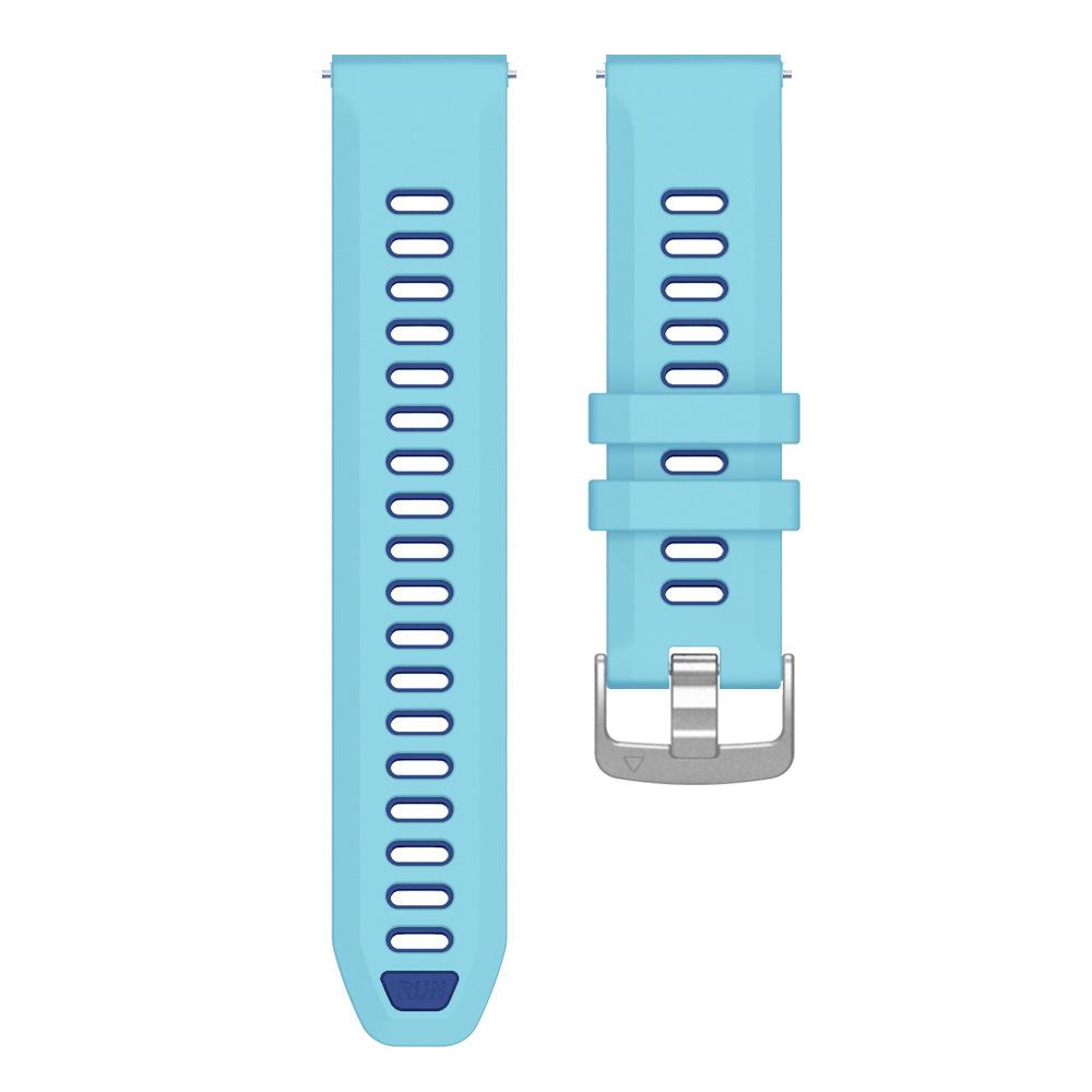 20 mm silikonklockarmband för Garmin Forerunner 170 70 570(42 mm) 645 245 165 158 55 Vivoactive 5, Mjukt Ersättningsarmband