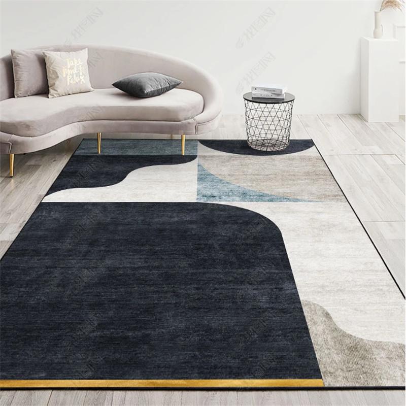 

Легка Розкіш Північний Мінімалізм Сучасний Американський Вітальня Великий Килим Геометричний Стиль Килимок для Чайного Столика 80 * 120cm