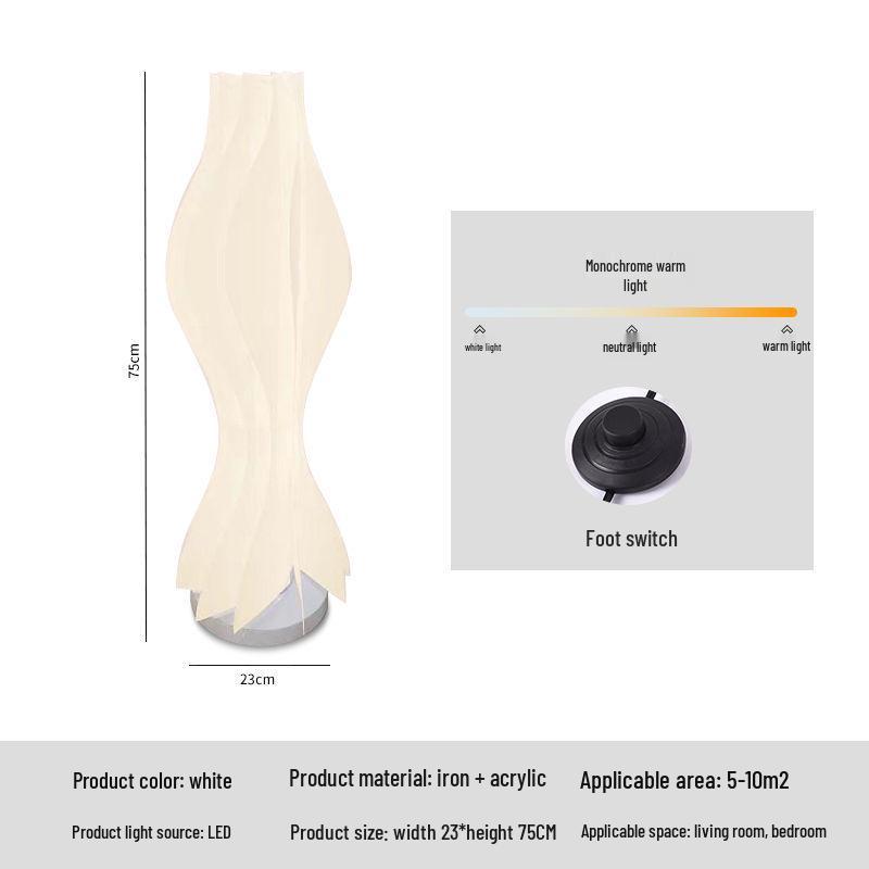 Nordic Designer Floor Lamp - Artistic Atmosphere Light for Living Room or Bedroom