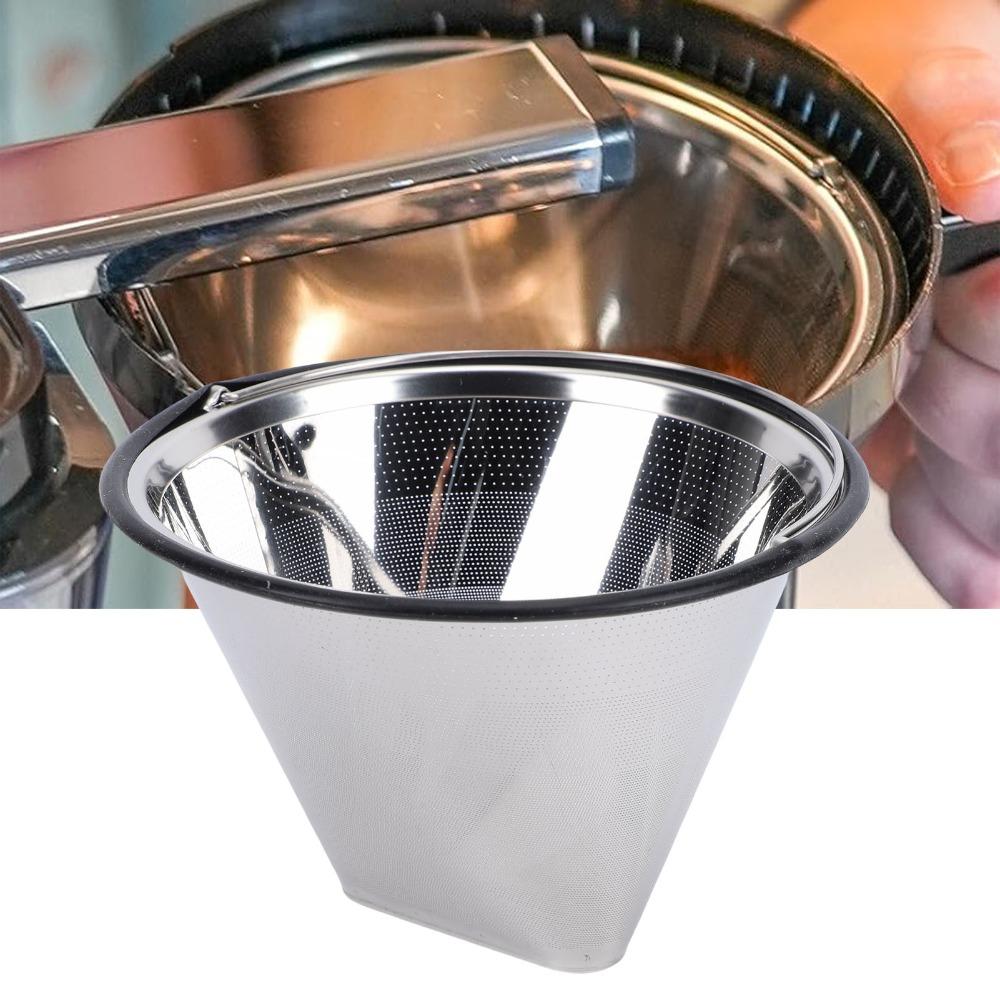 Cone Reusable Cone Coffee Filter Stainless Steel Coffee Filter Basket Home Coffee Brewing