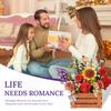 Robotime Flowers 3D Wooden Puzzle Artificial Bouquet Model Kits Wooden Puzzle Construction Kit Women Valentine's Day Birthday
