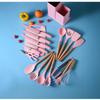 Set di utensili da cucina in silicone set da 19 pezzi padella antiaderente set per la casa coltello combinazione silicone utensili da cucina resistenti alle alte temperature