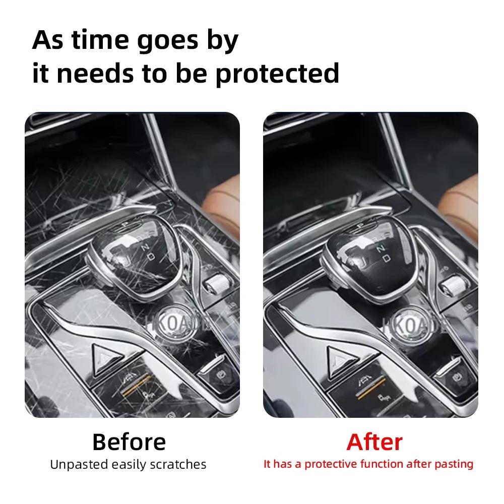 For Chery Jetour Dashing 2023 2024 Anti Scratch TPU Dashboard Center Console Media Navigation Protector Film Accessory