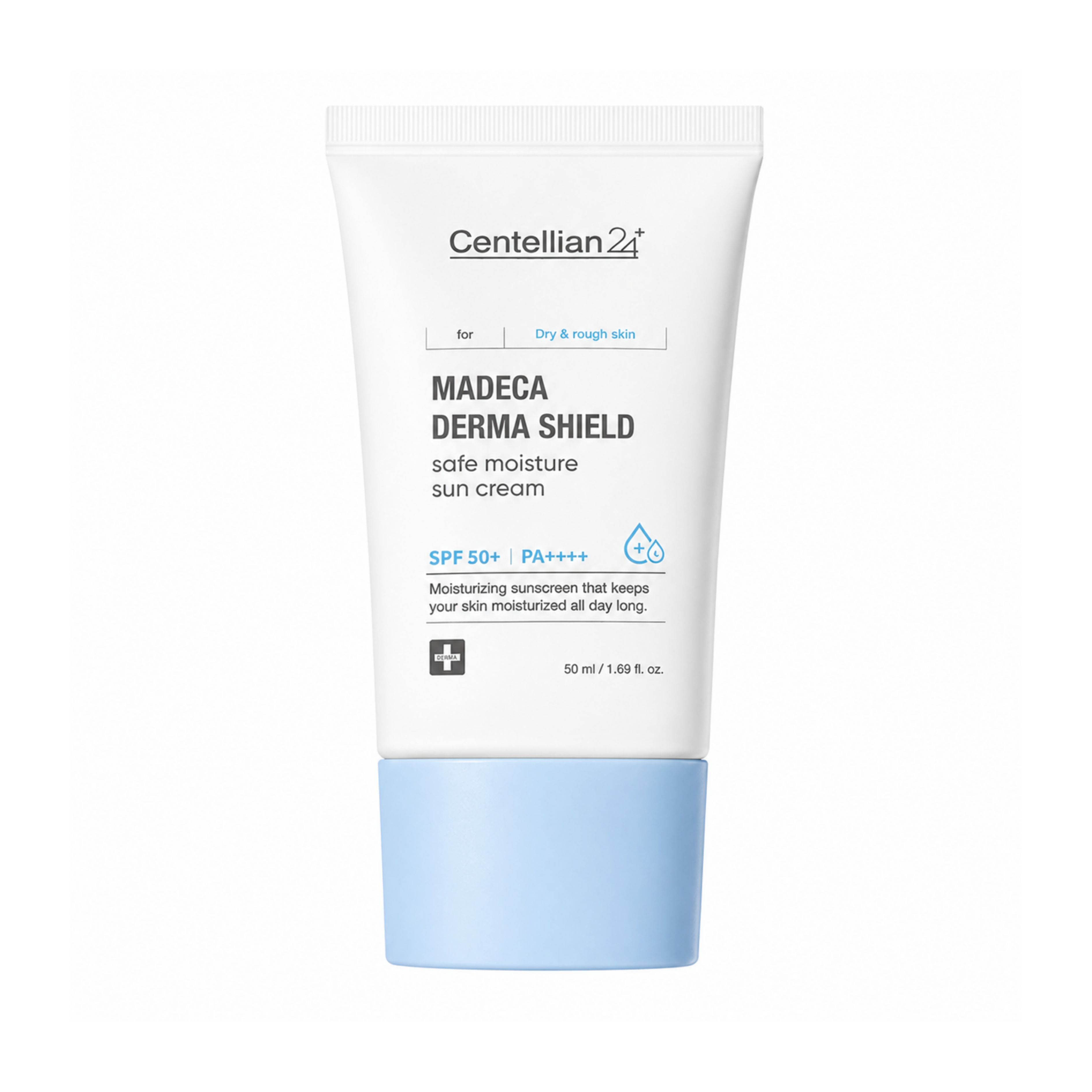 Centellian24 Madeca Derma Shield Safe Moisture Sun Cream SPF50+ PA++++ Hydrating Sunscreen 50ml