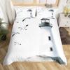Erosebridal Ice Hockey Bedding Set Twin Hockey Player Duvet Cover for Kids Boys Girls Teens Juvenile Sports Game Comforter Cover Set Soft Mi