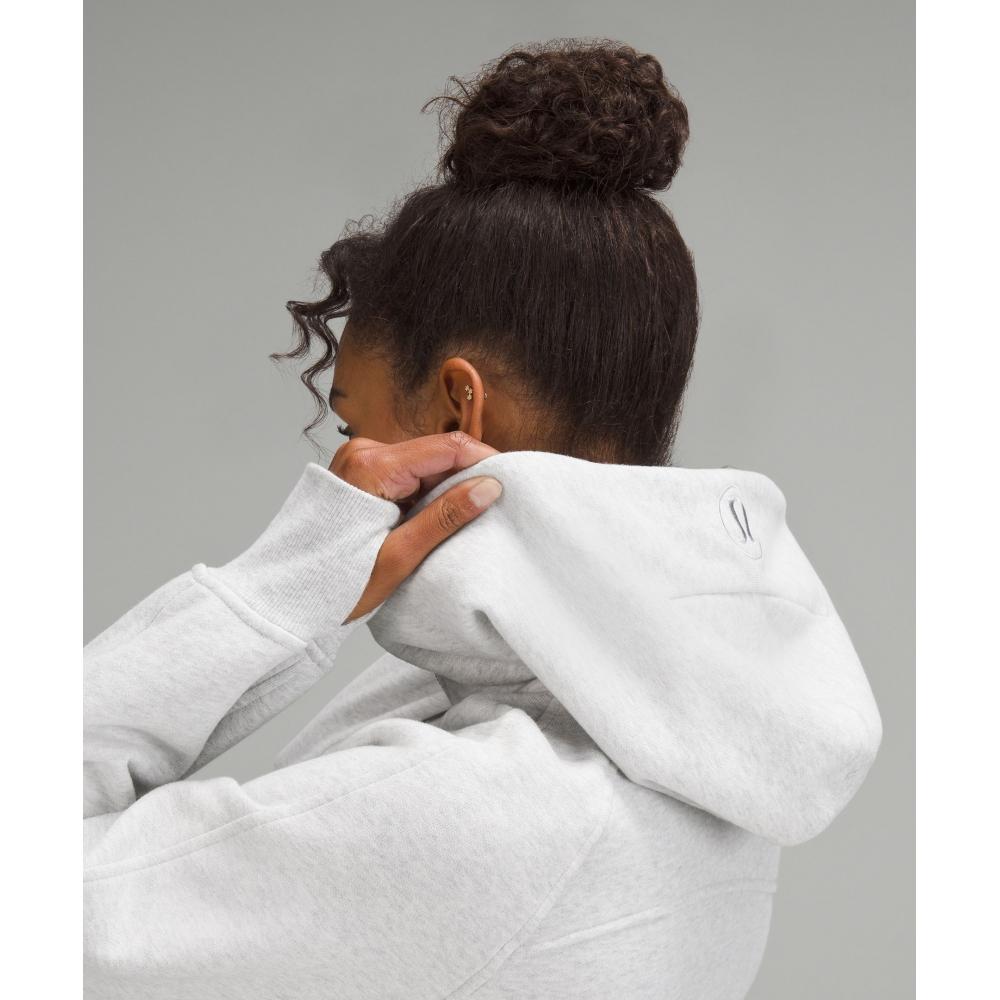 Lululemon Scuba Oversized Full Zip Hoodie Heathered Core Ultra Light Grey