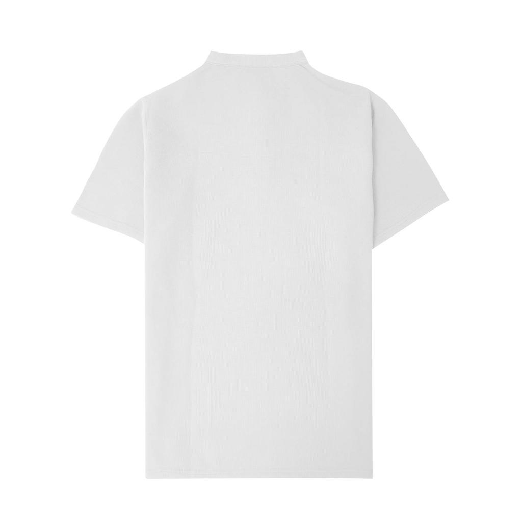 Men Henley Collar Short Sleeve T Shirt Ribbed Knit Button Placket Casual Fit Lightweight Top