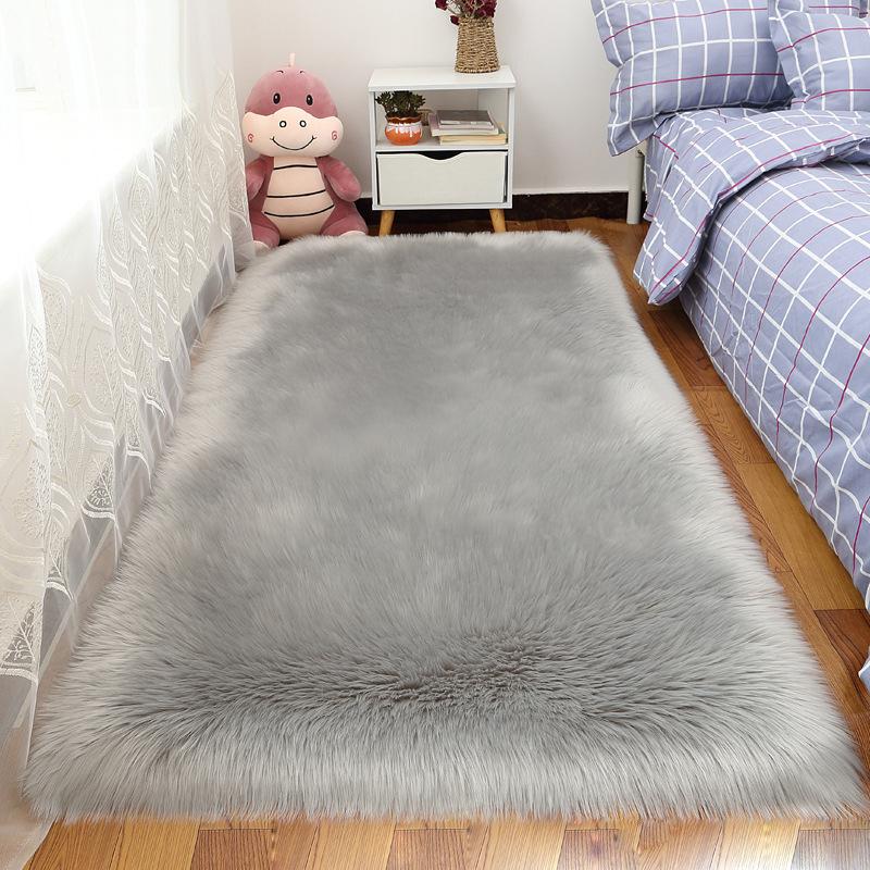 Faux Fur Carpet for Living Room Soft Imitation Sheepskin Rugs Bedside Floor Cushion Plush Fluffy Artificial Wool Mat Home Decor