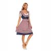 Oktoberfest Bavarian traditional festival party women's clothing, beer clothing, ethnic clothing set plaid skirt