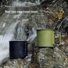 Minna Portable Stainless Steel Folding Camping Cup (2-Pack)