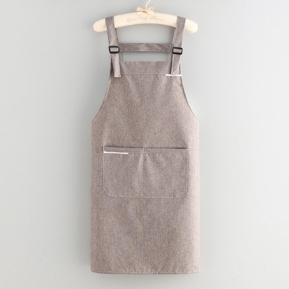 Waterproof Oil Proof Apron Sleeveless Work Clothes Simple Cooking Apron For Women Men