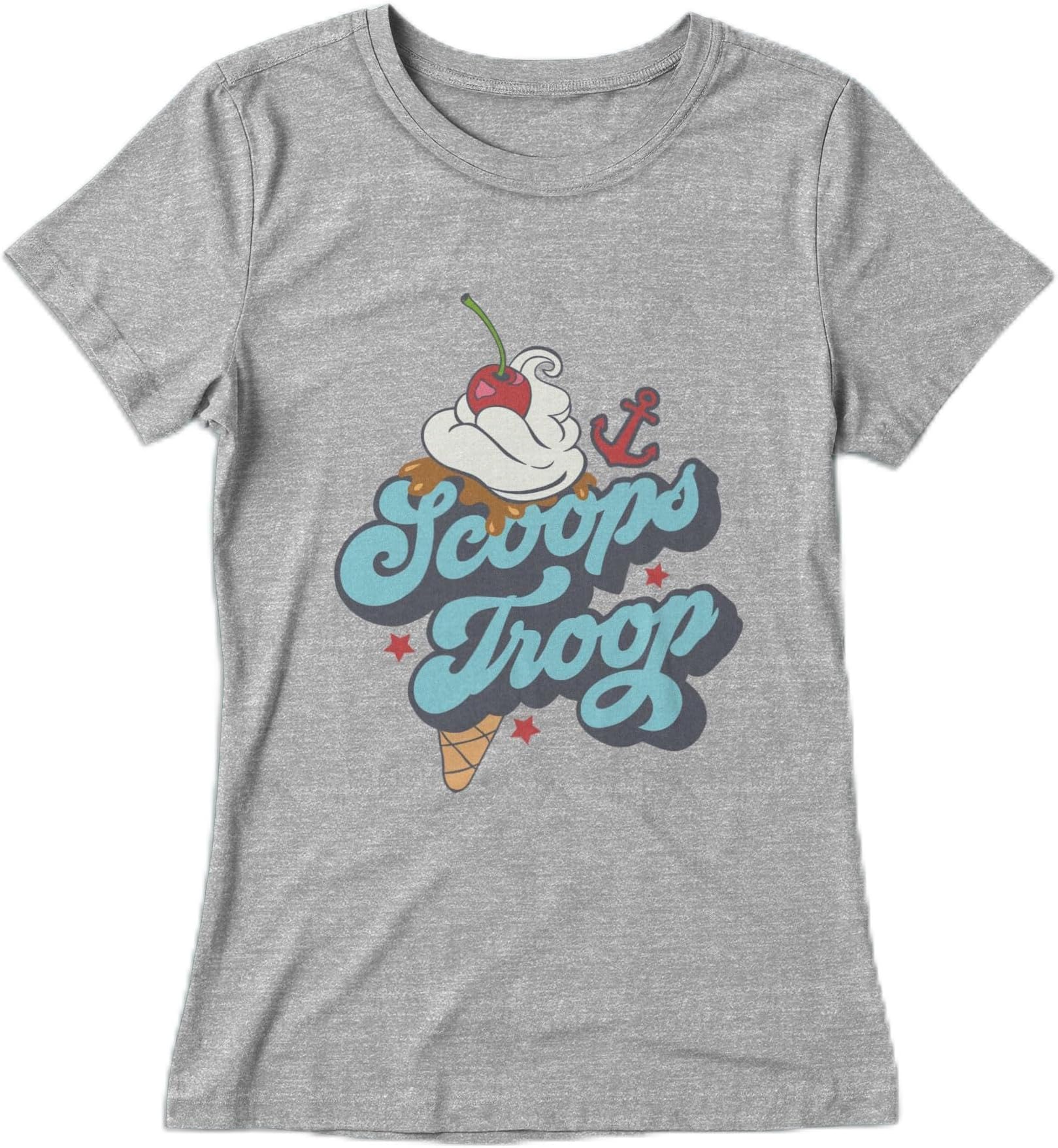 Fifth Sun Stranger Things Scoops Troops Girls Short Sleeve Tee Shirt 4XL