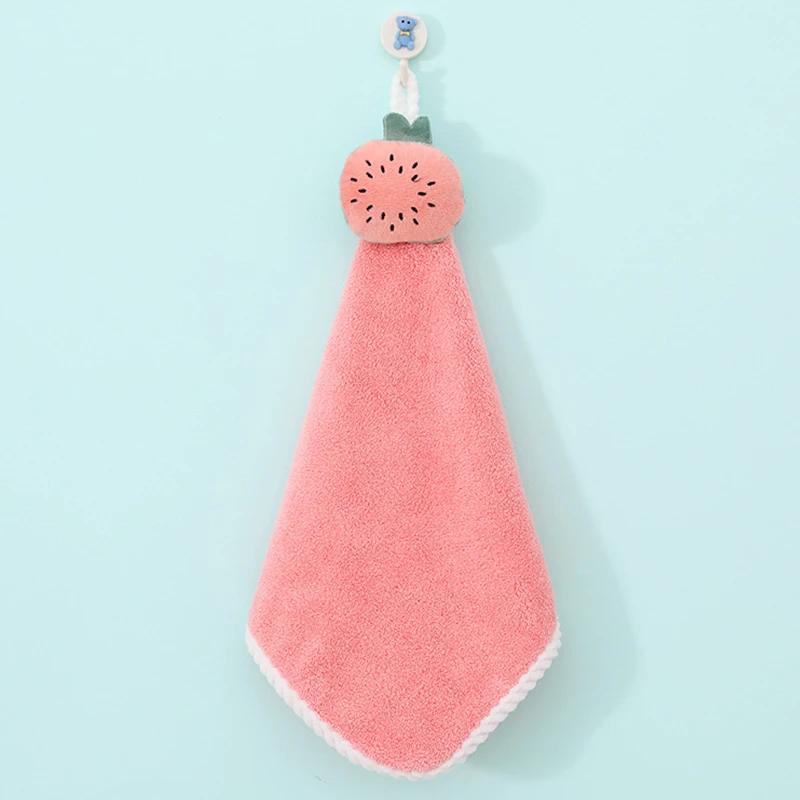 

4 шт. мультяшные детские полотенца для рук мягкие впитывающие сухие носовые платки для кухни ванной комнаты детские салфетки мочалки подвесные полотенца