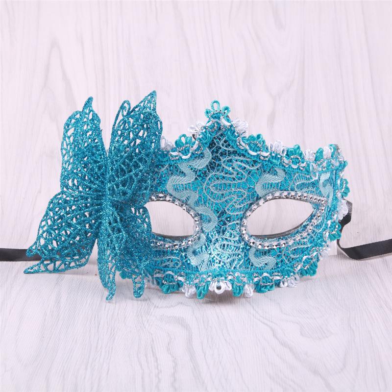 Halloween Costume Mask Vintage Butterfly Halloween Mask Half-Face Masquerade Mask Unique For Theatrical Performance Carnival